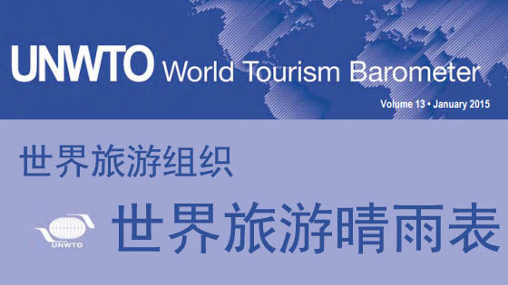 世界旅游组织:世界旅游晴雨表数据2015.