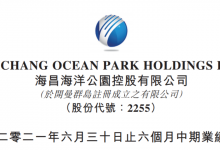 海昌海洋公园：中期亏损缩窄至2.77亿元